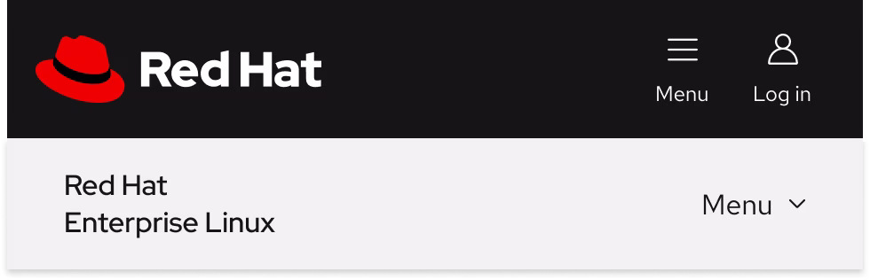 Primary navigation above a secondary navigation
